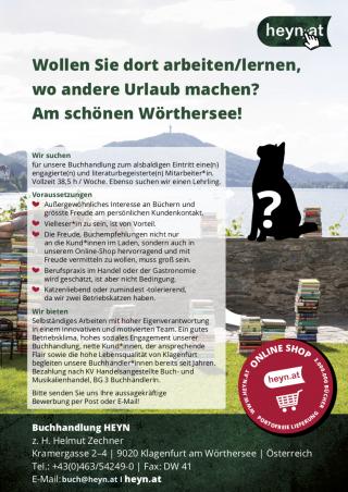 Wir HEYNis suchen Verstärkung, Heyn, Buchhandlung, Klagenfurt