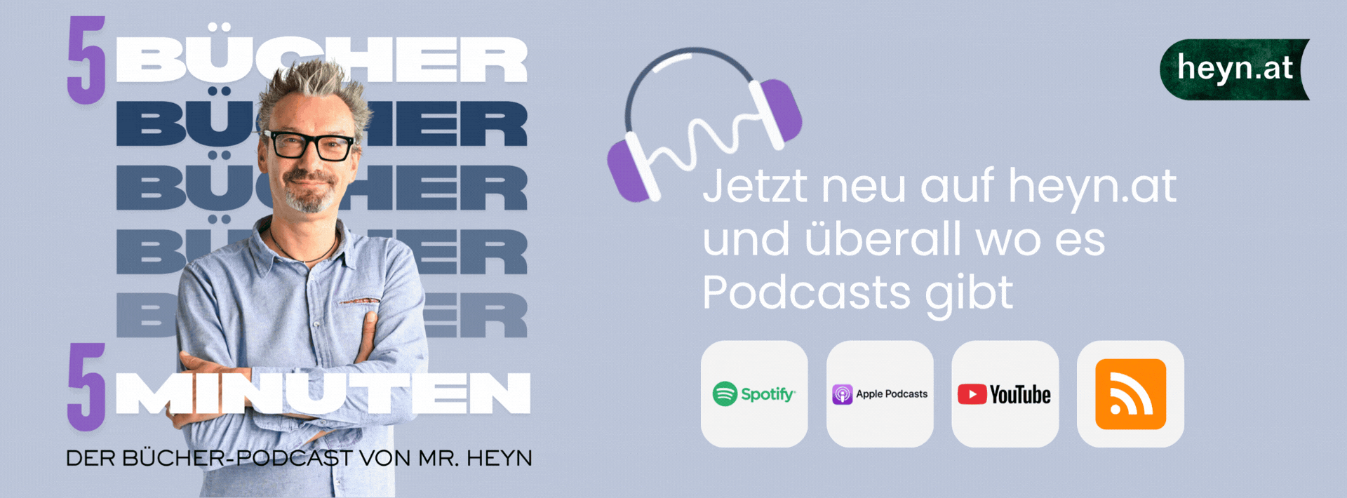5 Bücher 5 Minuten I Der Bücher-Podcast von Mr. HEYN